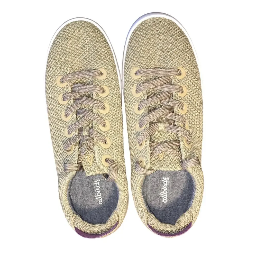 Allbirds Tree Pipers Sneaker Mens Beige Tan White 9 Casual Knit Everyday NWOT